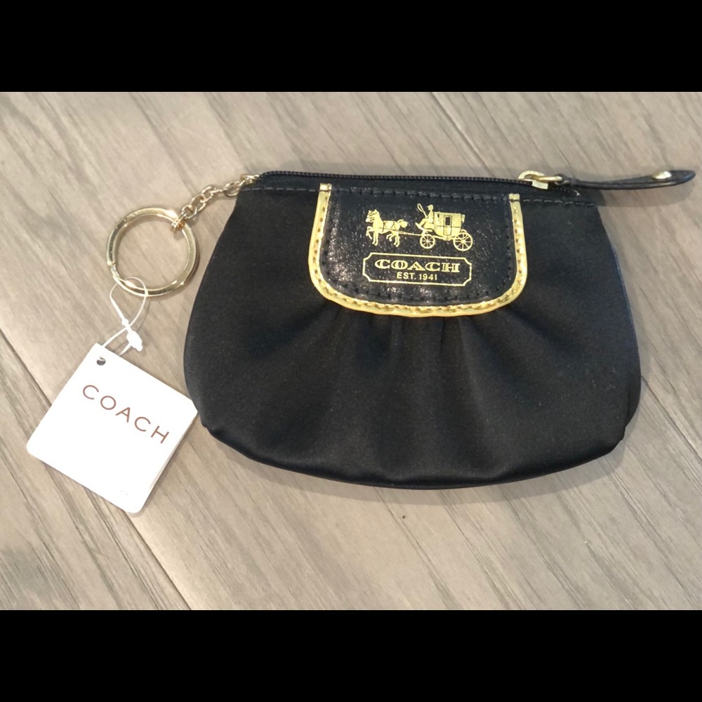NWT Coach keychain with coin purse